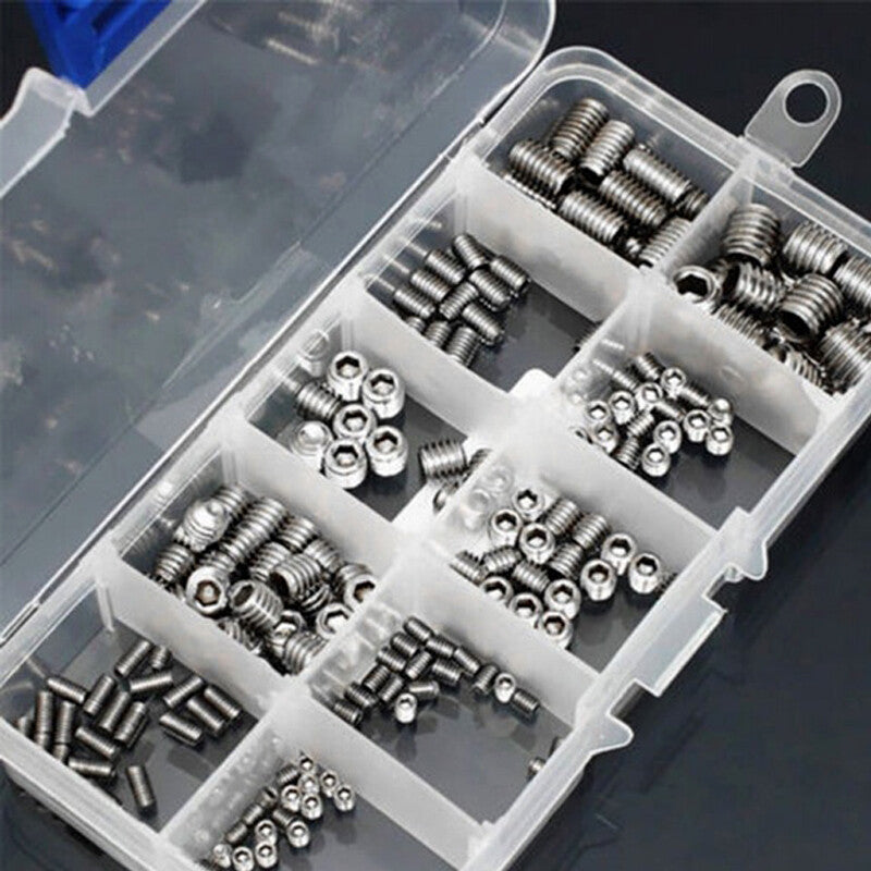 Stainless steel socket hex screw cup tip, categorized as M3, 4, 5, M6, M8, 200 pieces - n