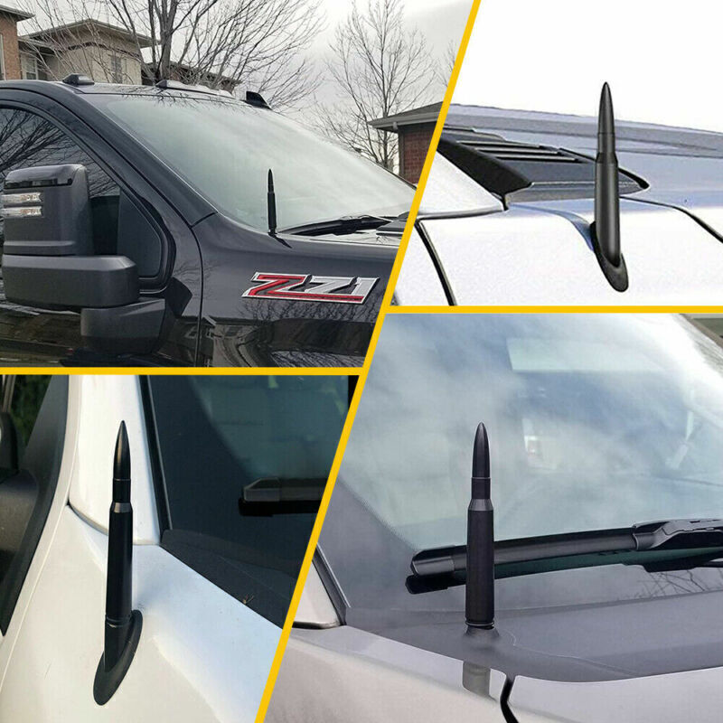 Short bullet antenna, 50 caliber aluminum, suitable for 1988-2006 for Chevrolet Suburban. Q