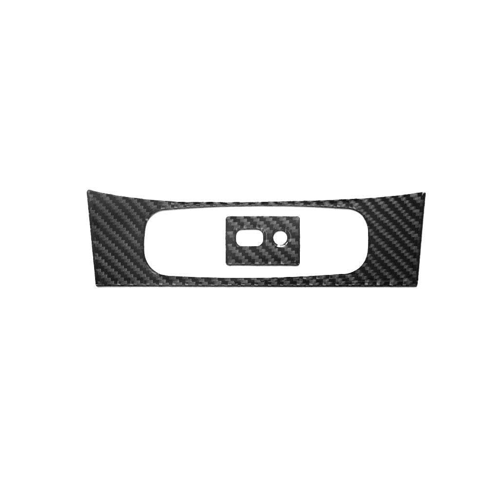 Red Carbon Fiber Rear Door Control Frame Cover Trim for Honda Ridgeline 2017-20 v