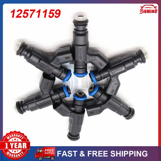 Package (6) 0280156131 Fuel Injector 12571159 Suitable for 04-08 for Cadillac for Buick 3.6L V6