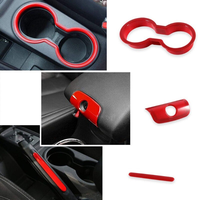 28pcs for Jeep for Wrangler JK JKU 11-18 Interior Accessories Decoration Cover Kit