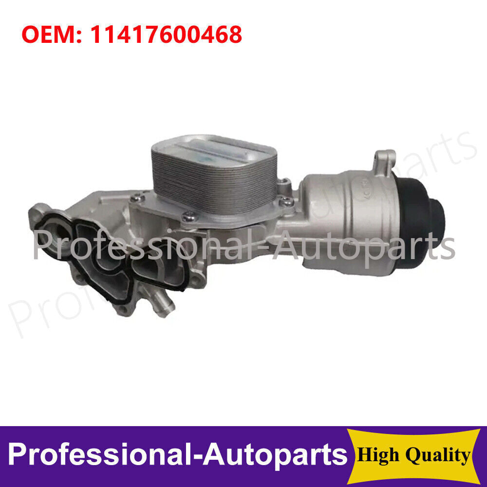 11417600468 Aluminum engine oil cooler filter housing suitable for BMW F20 F21 F30