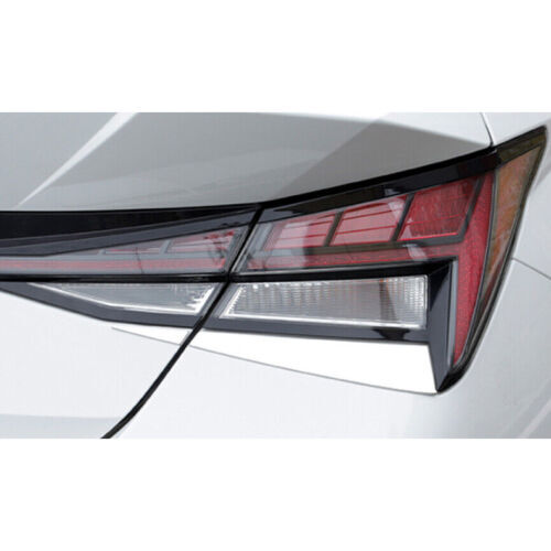 for Hyundai for Elantra 2021-2023 Silver Tail Light Rear Lamp Eyebrow Cover Trims