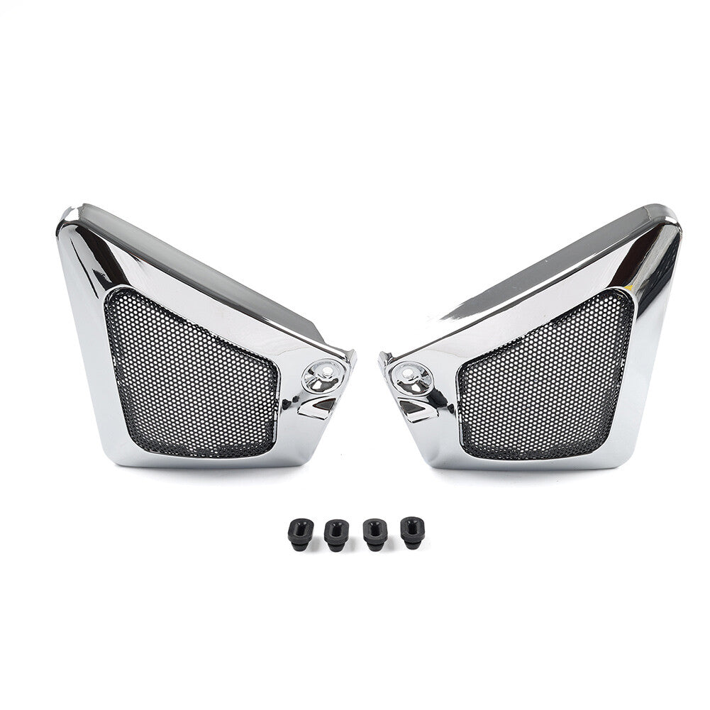 Pair Motorcycle Airbox Frame Neck Side Intake Cover for Harley V-Rod VRSCX