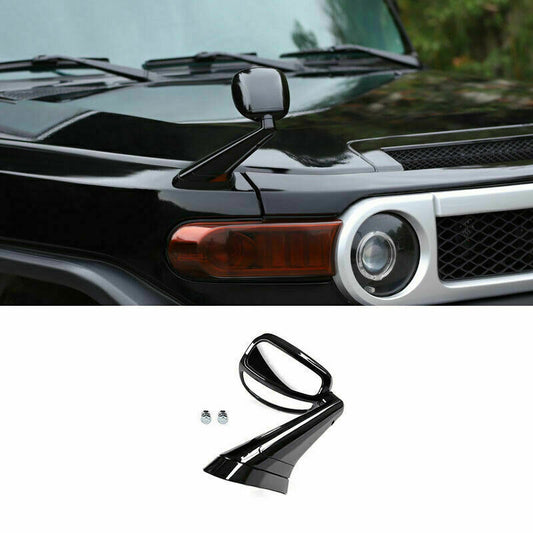 for Toyota FJ Cruiser 2007-2014 ABS Black Engine Hood Fender Rearview Mirror Kit