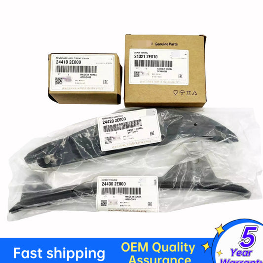 new 4-piece engine timing chain kit for 2014+ for Elantra , 2018+ Kona, 2019+ for Veloster .
