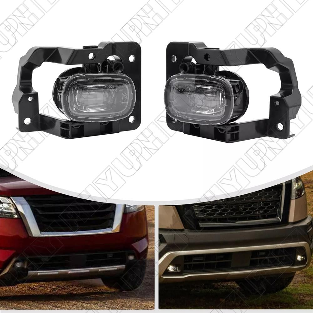Car Fog Lights Front Lamps w/ Wiring Kit Fit For 2023 2024 for Nissan Pathfinder