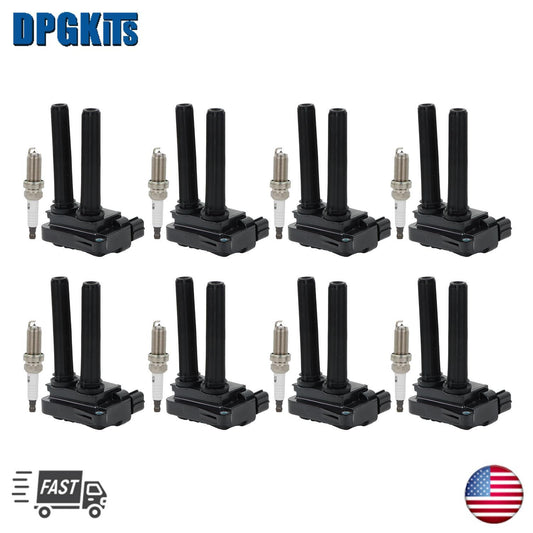 8PCS Ignition Coil  Iridium Spark Plug for Dodge Charger for RAM 1500 5.7L V8 UF504