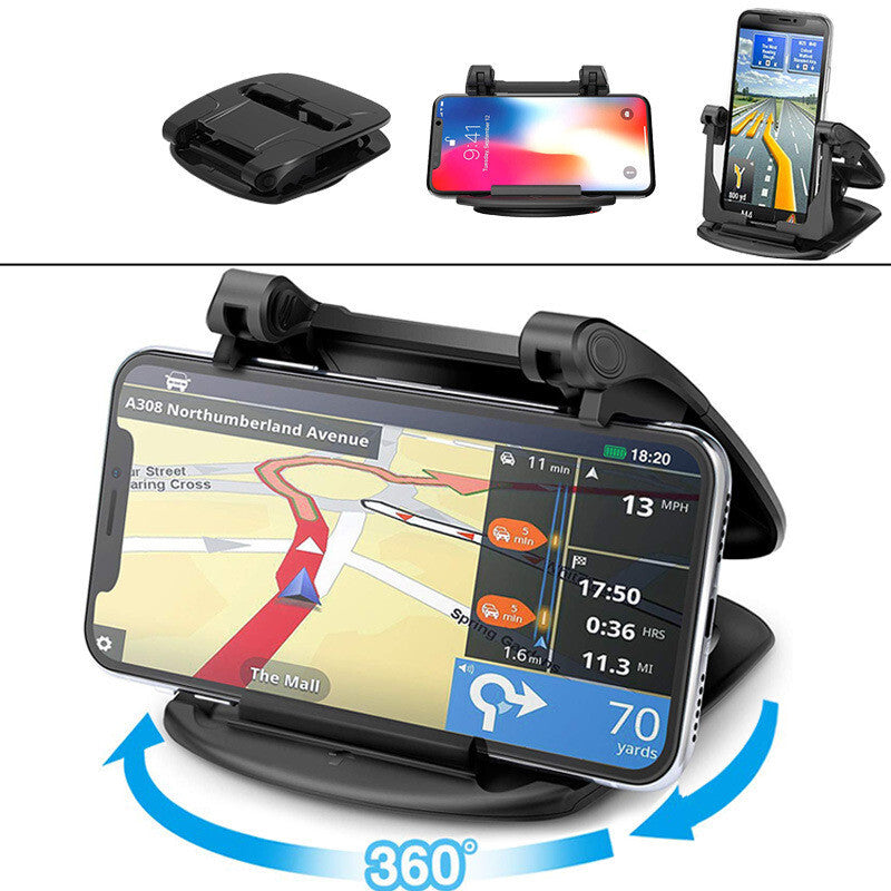 360¡ã Rotatable Car Mount Holder Stand Dashboard Fit For Apple iPhone 15 14 GPS