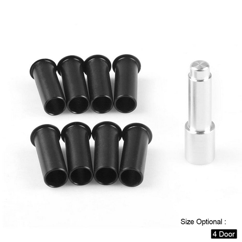 Door Hinge Bushing Pin Liners Delrin for Jeep for Wrangler JKU 07-18 4 Door Kentrol Q