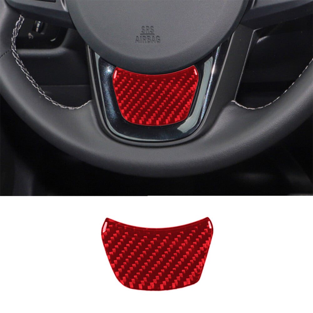 Red Carbon Fiber Steering Wheel Chin Cover Trim for Toyota Supra A90 2019-2022