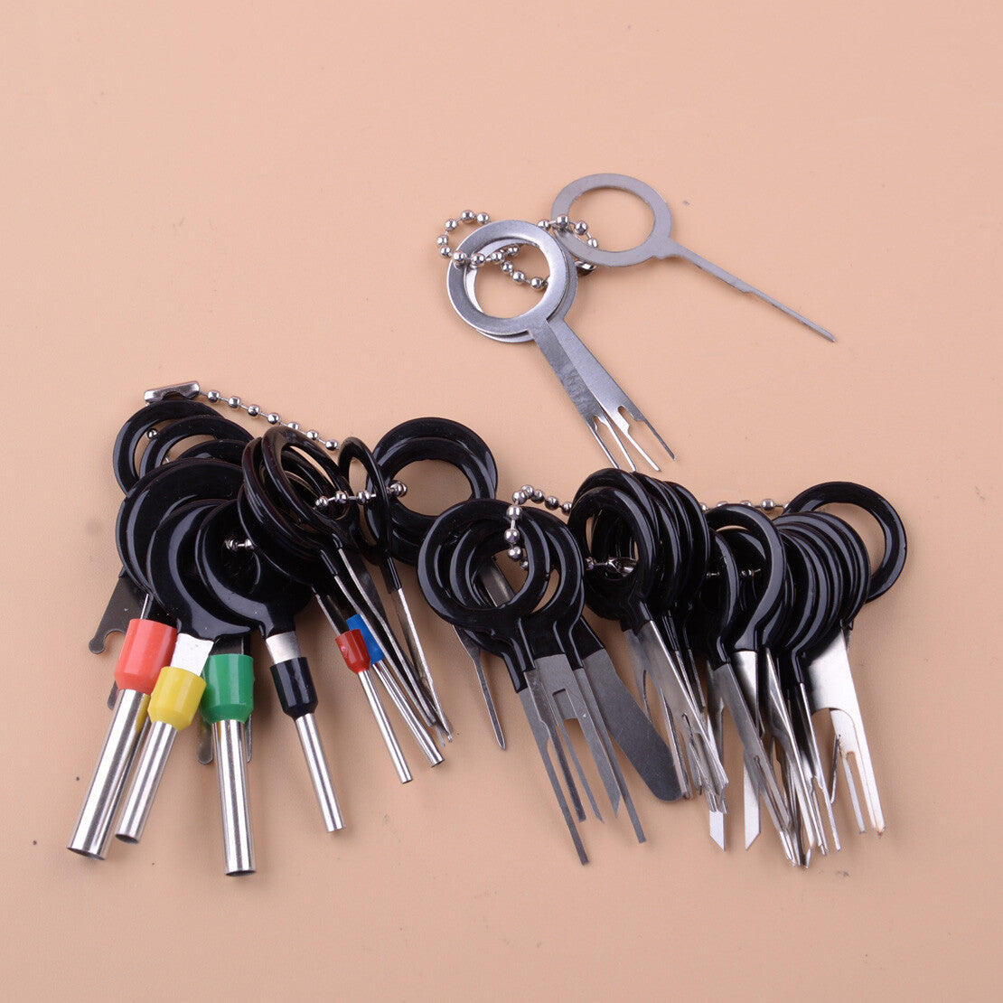 41pcs Electrical Terminal Plug Wiring Connector Pin Extractor Removal Key Tool Q