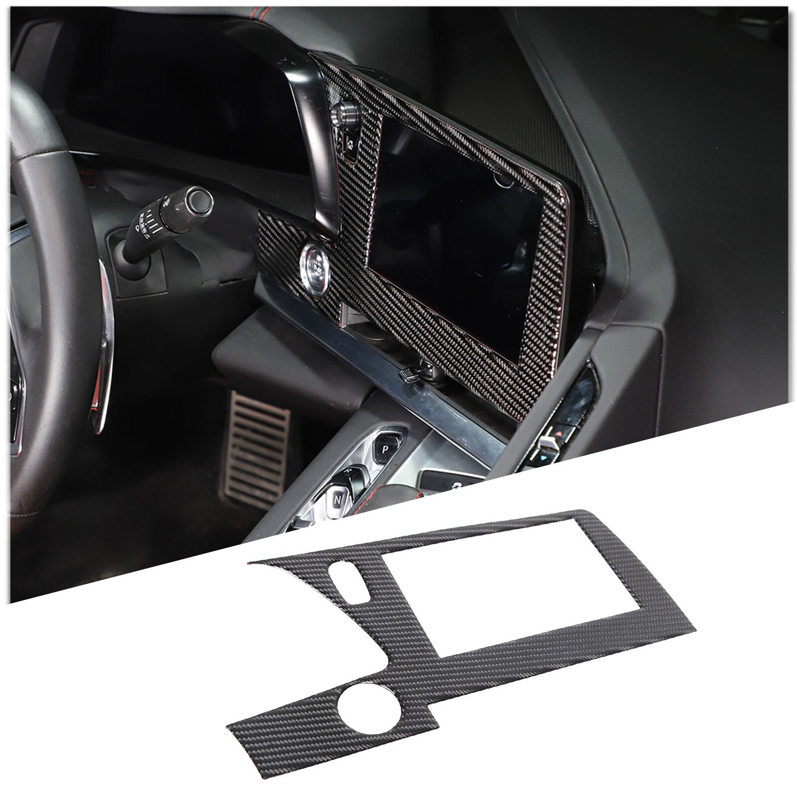 ABS Matte Black Automotive Gas Cap Protection Sticker for Tacoma 2005 - 2015- v