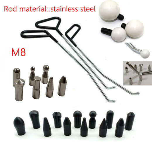 PDR Tools Push Rods Hook Removal Paintless Dent Repair Dent Remover Kits v