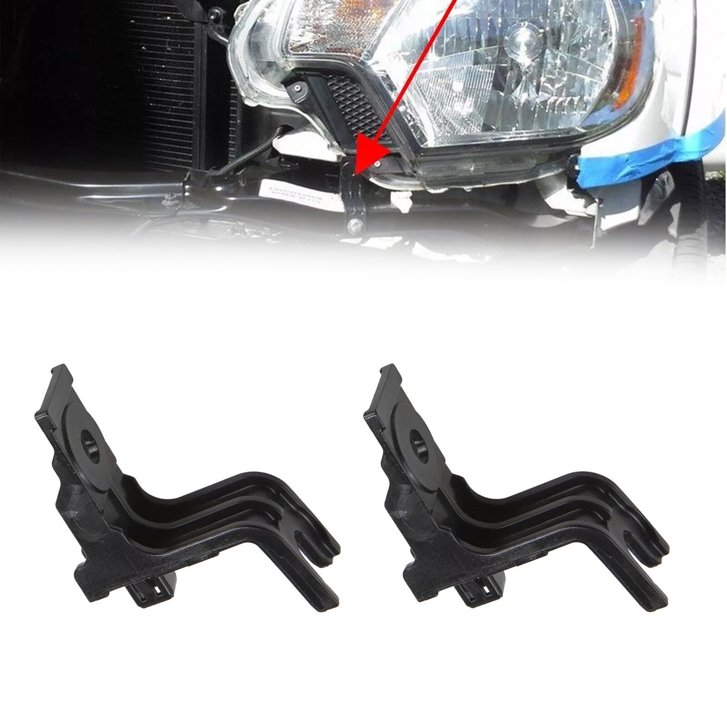 2x Front Bumper Filler Retainer Clip Bracket 52531-04010 For TACOMA 12-15 v