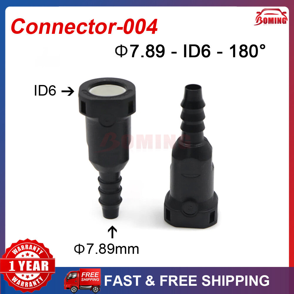 7.89mm ID6 8x6 180 2pcs Fuel Line Hose Pipe Quick Release Female Connector Q