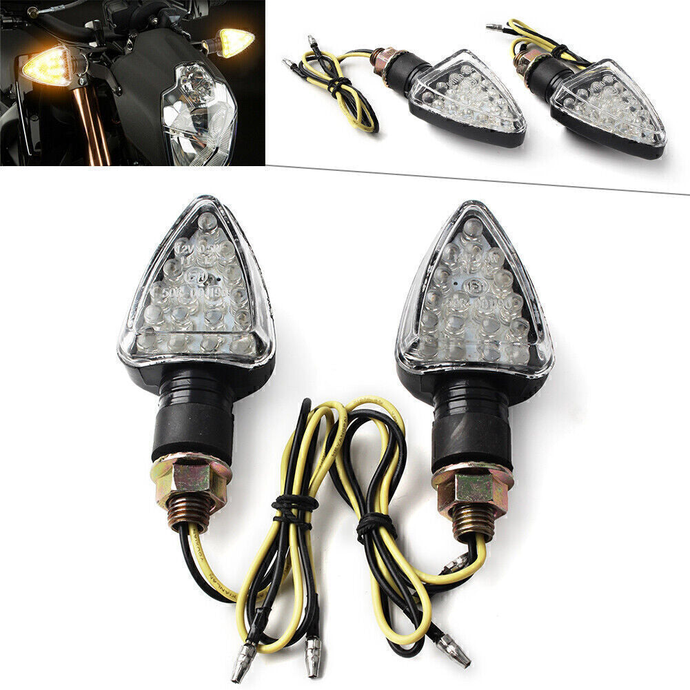 2Pcs 12V 18 LEDS Turn Signal Light Indicator Lamp for Universal Motorcycle Q
