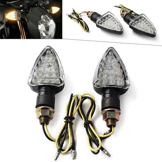 2Pcs 12V 18 LEDS Turn Signal Light Indicator Lamp for Universal Motorcycle Q