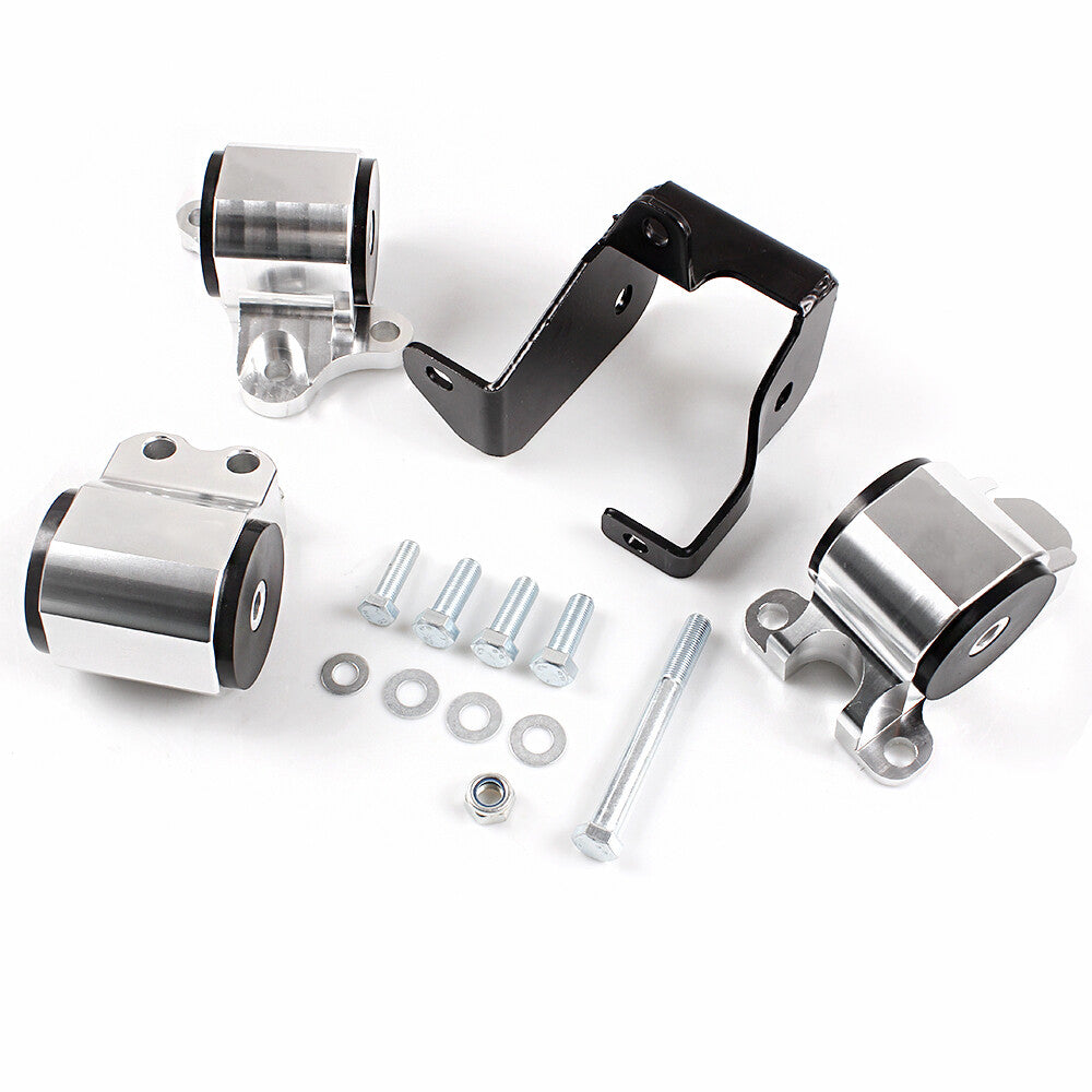 Billet 3-bolt Engine Motor Mount Kit EK D15 D16 B16 B18 B20 B D Series Q