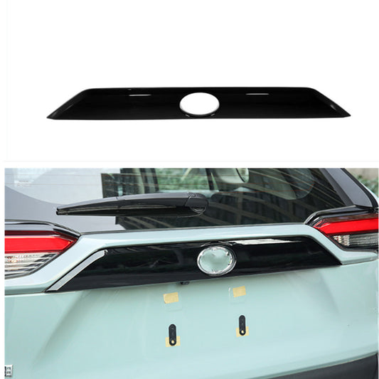 Gloss black rear door and trunk lid trim for Toyota RAV4 2019-2023
