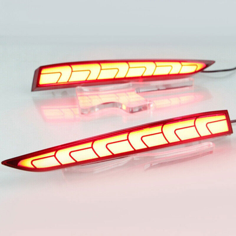 LED Rear Bumper Reflector Light DRL 2019-2020-2021 Fog Kit for Hyundai Accent n