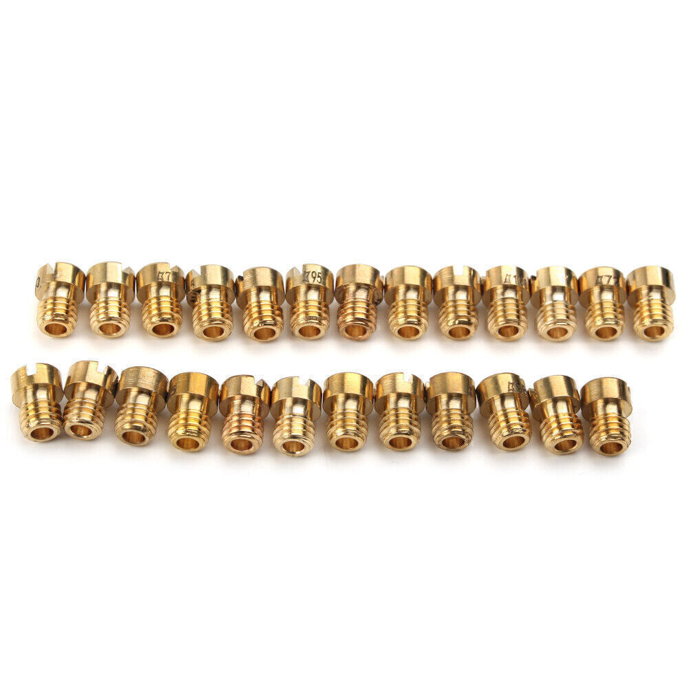 For Dellorto PHBG SHA 5mm #55-#115 Replacement Gold 10x Carburetor Main Jet Q