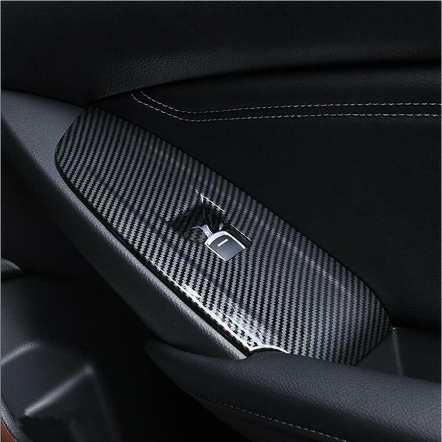 For 2018-2020 for Honda Accord Carbon Fiber Interior Window Switch Panel Cover Trim v