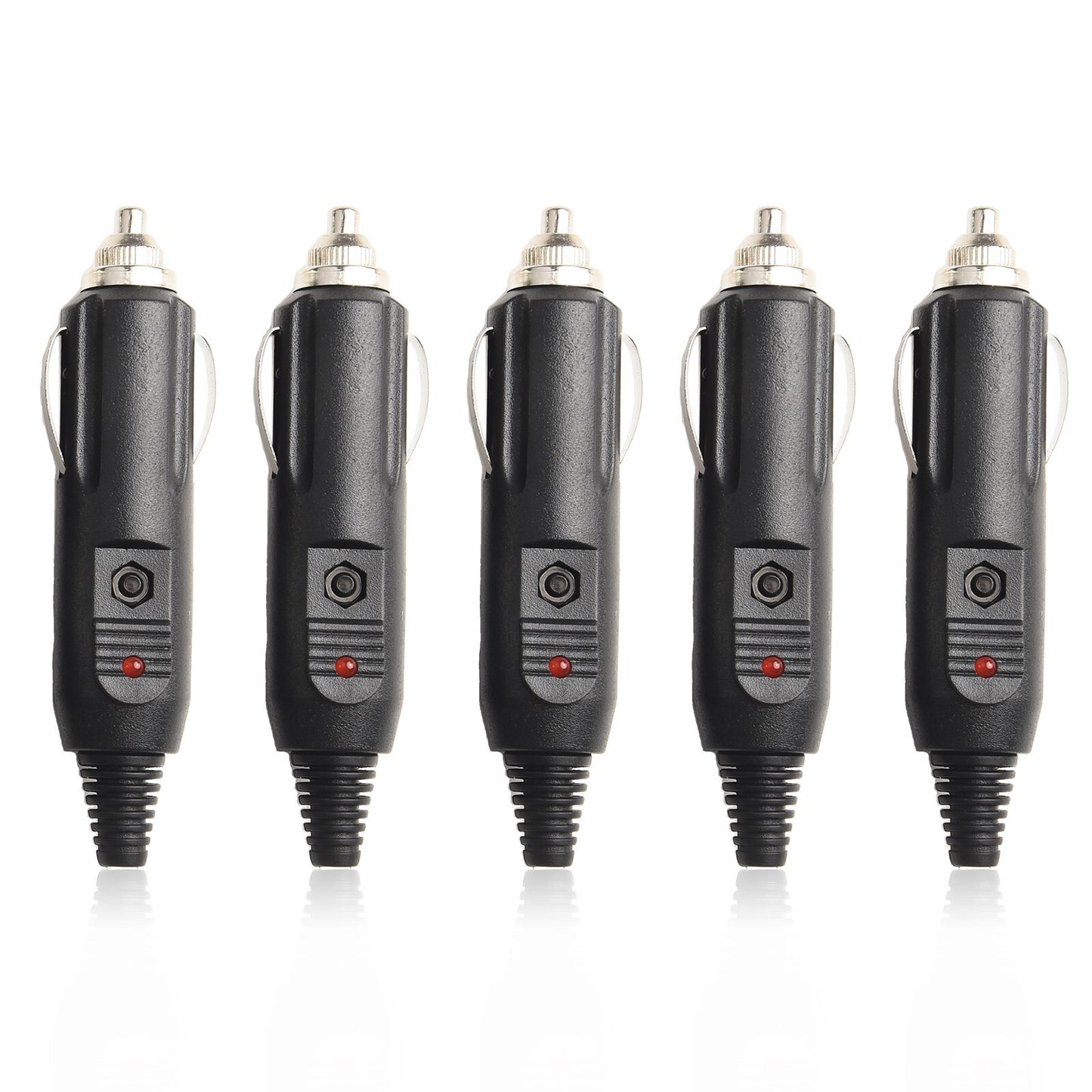 Five-pack automotive fuses designed for 12-volt and 24-volt vehicles.