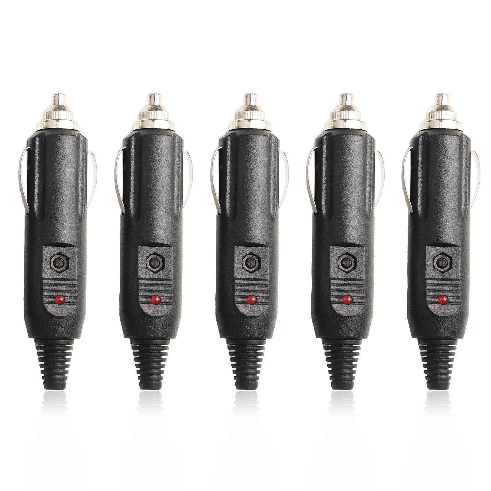Five-pack automotive fuses designed for 12-volt and 24-volt vehicles.