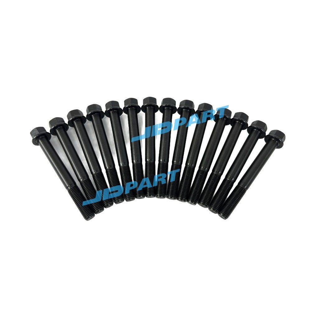 Premium 14-piece 403F-11 cylinder head bolts for Perkins diesel engine parts.
