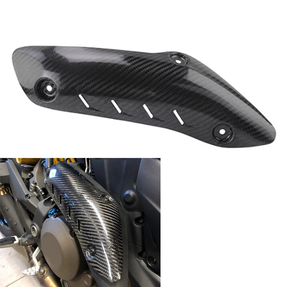 Carbon Fiber Heat Shield Exhaust Cover Guard for Ducati Monster 821 1200