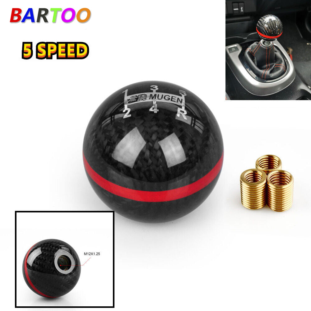 Red Carbon Fiber Shift knob 5 Speed for ACCORD S2000 EK