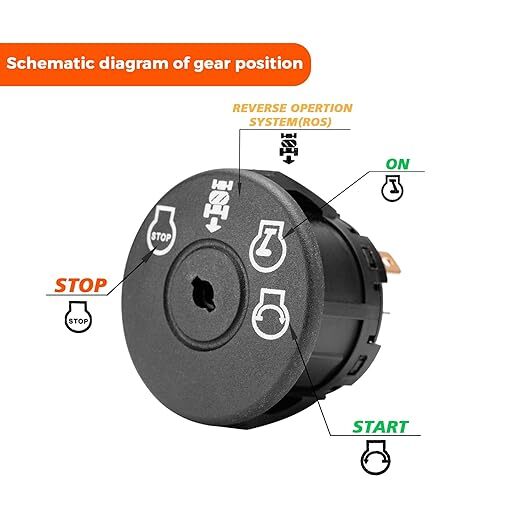 532193350 193350 Ignition Key Switch For Husqvarna Poulan Craftsman AYP Jonsered