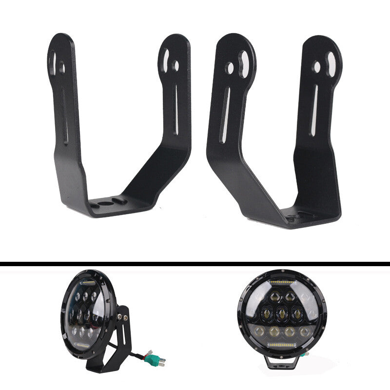 7 Round Headlight Bracket for Rooftop Bar - LED Spotlight Lighting Mount Clip n