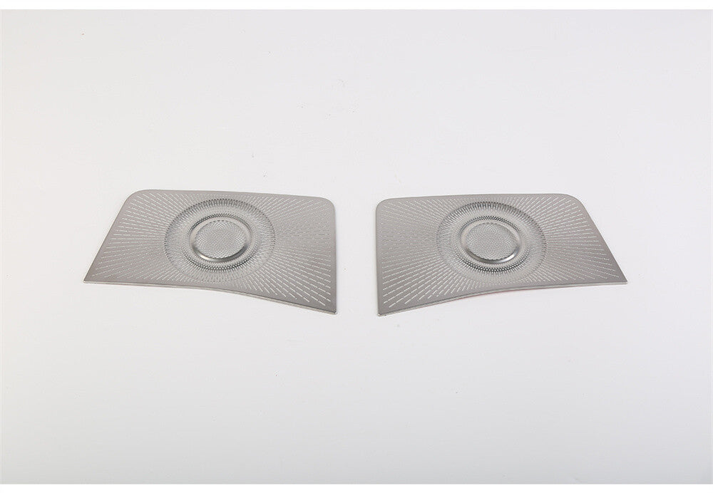 Steel Silver Front Door A-pillar Speaker Horn Net Trim for Ford Bronco 2021-2023
