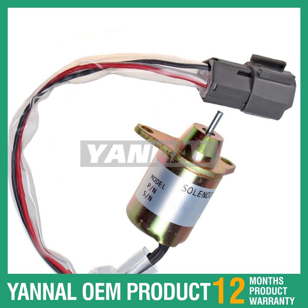 Fuel shut-off solenoid valve suitable for John 4105 4210 4310 4410 4510 4610 4710 tractors.