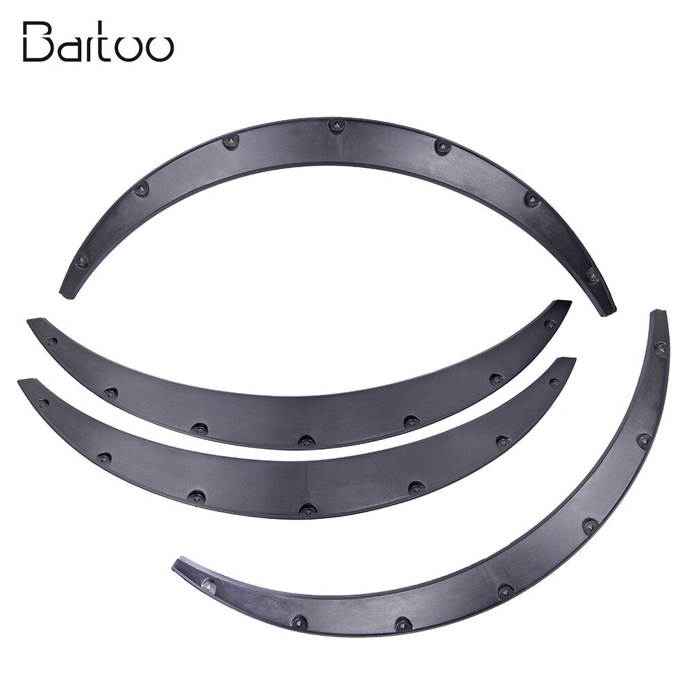Universal Car Mudguard Fender Flares Wheel Eyebrow Protector Accessories 4PCS Q