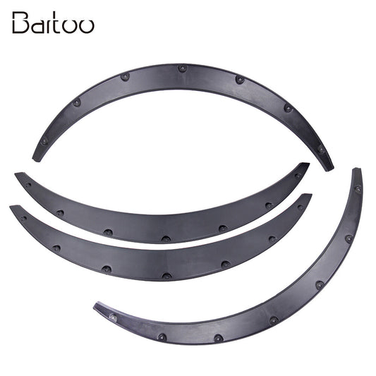 Universal Car Mudguard Fender Flares Wheel Eyebrow Protector Accessories 4PCS Q