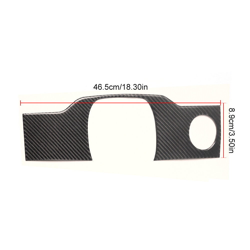 2Pcs Carbon Fiber Gear Shift Side Cover Trim for Infiniti FX 2009-13/QX70 14-17 v