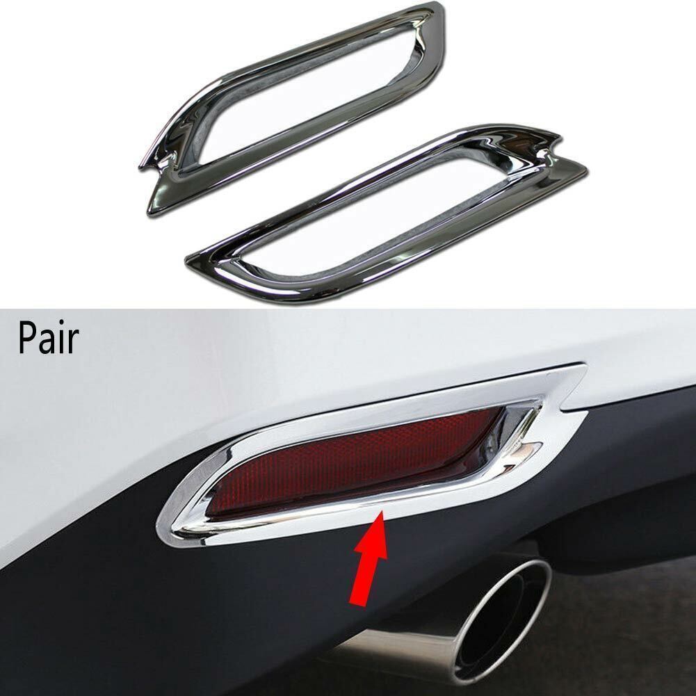 for Toyota for Camry 2018-2023 Chromed Rear Bumper Fog Light Lamp Frame Cover Trims