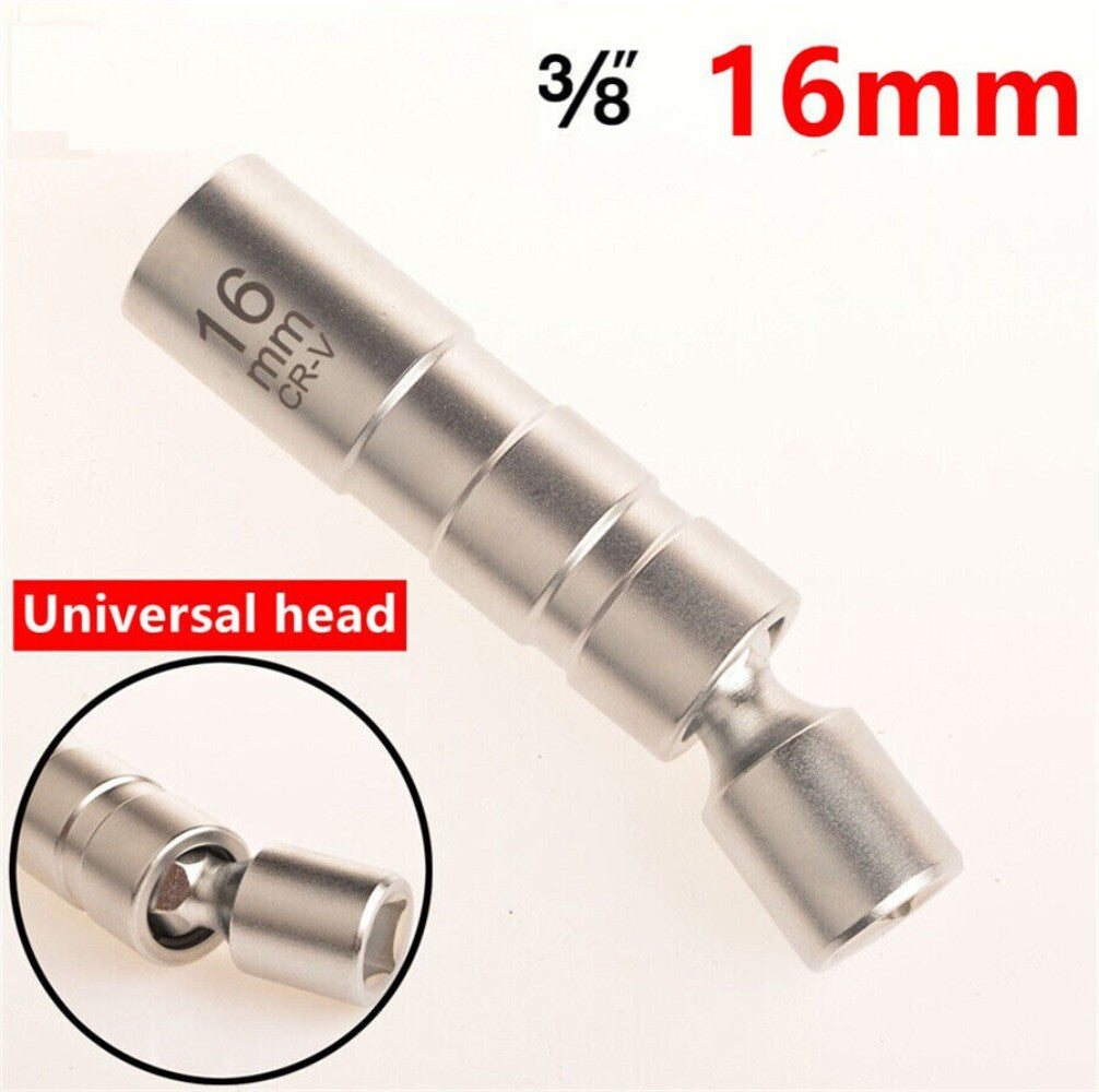 3/8 Drive High Strength Magnetic Spark Plug Socket Wrench Removal Hand Tool New n