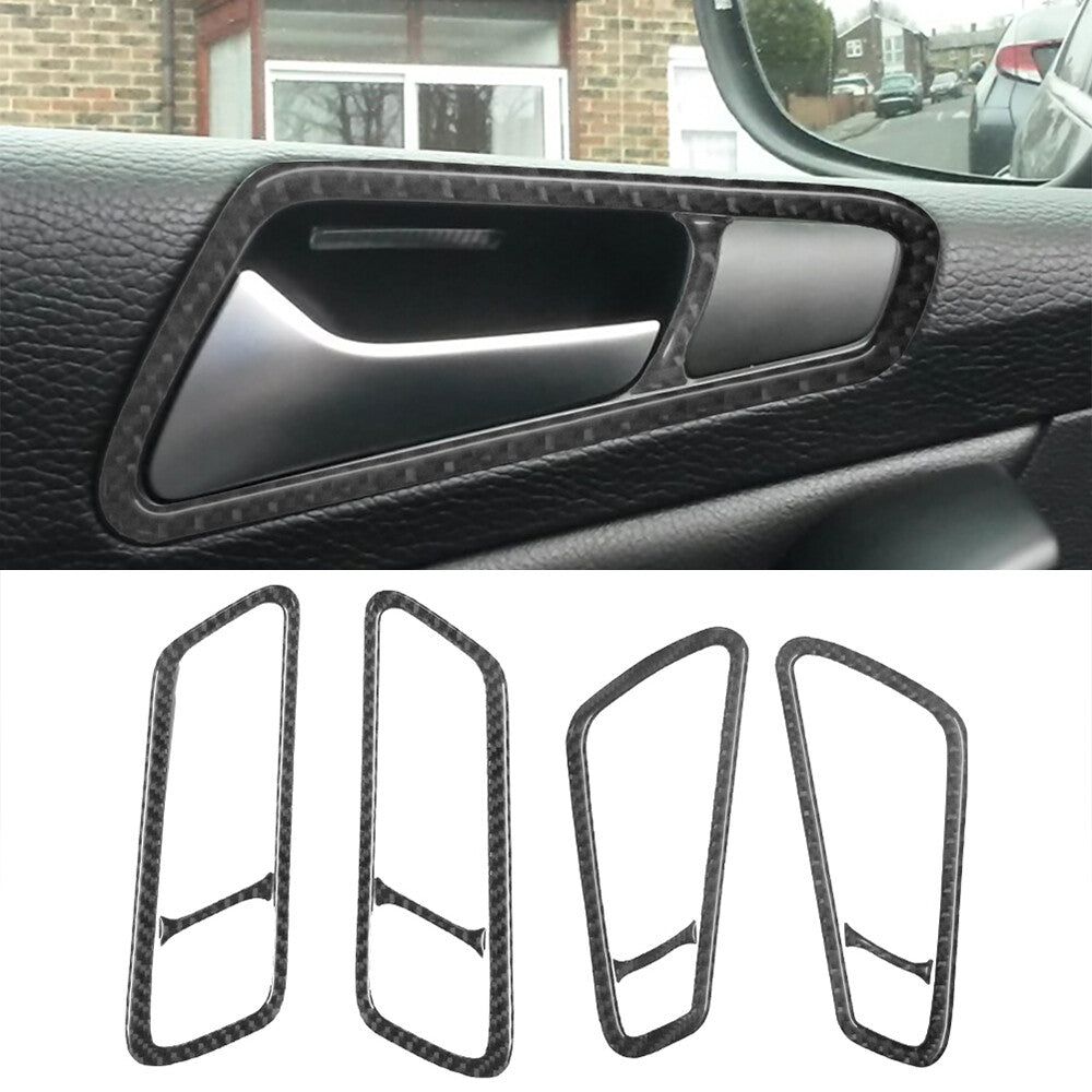 Red Carbon Fiber Radio Button Frame Trim Cover for Hyundai for Veloster JS 2019-2022 v