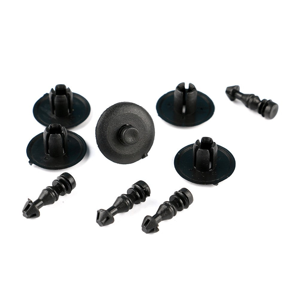 Set of 10 Door Trim Panel Clip Push Type Retainer Rivet Black for Chrysler 300M