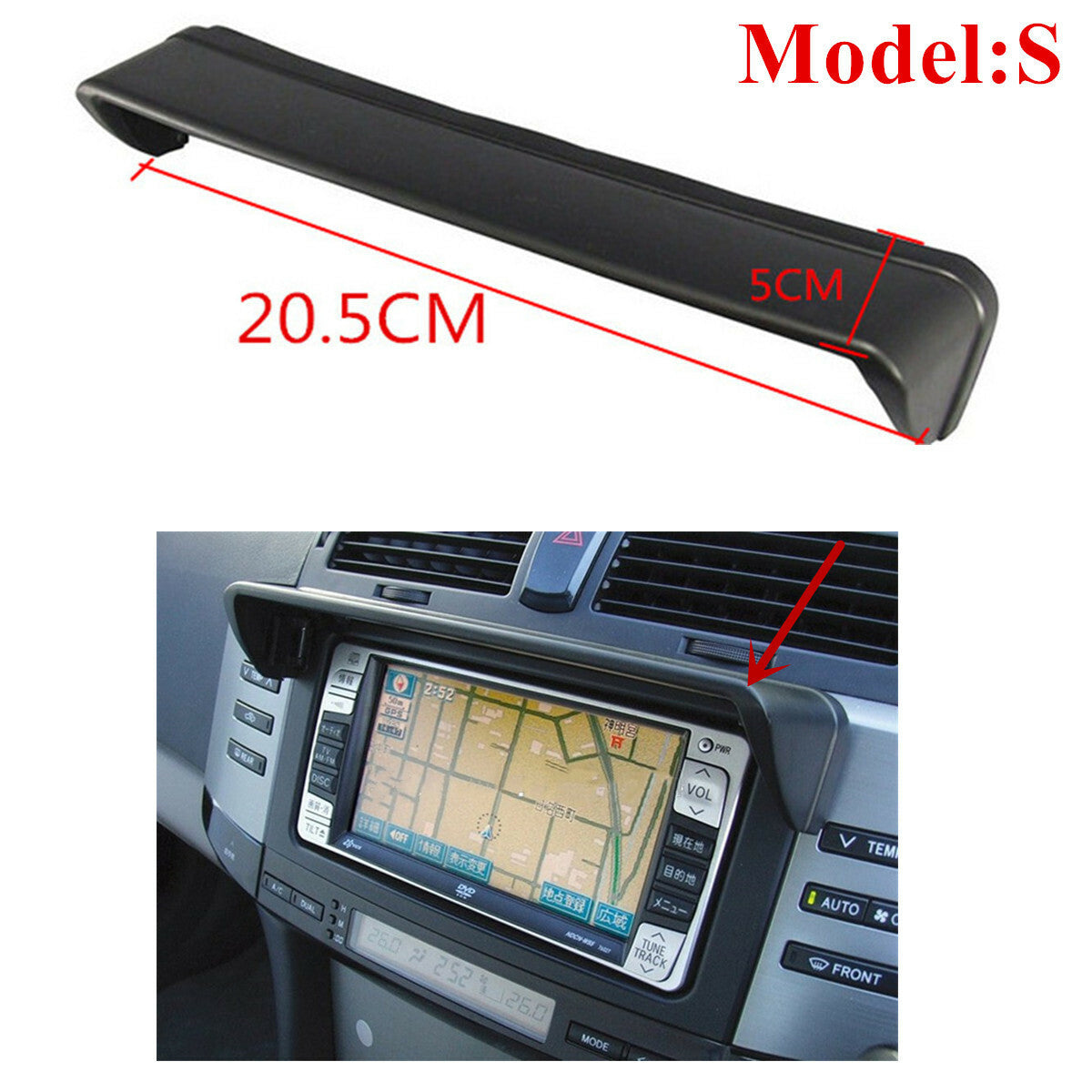 Car GPS Visor Sun Shade Screen Navigation Hood Block Mask Anti-glare Accessories