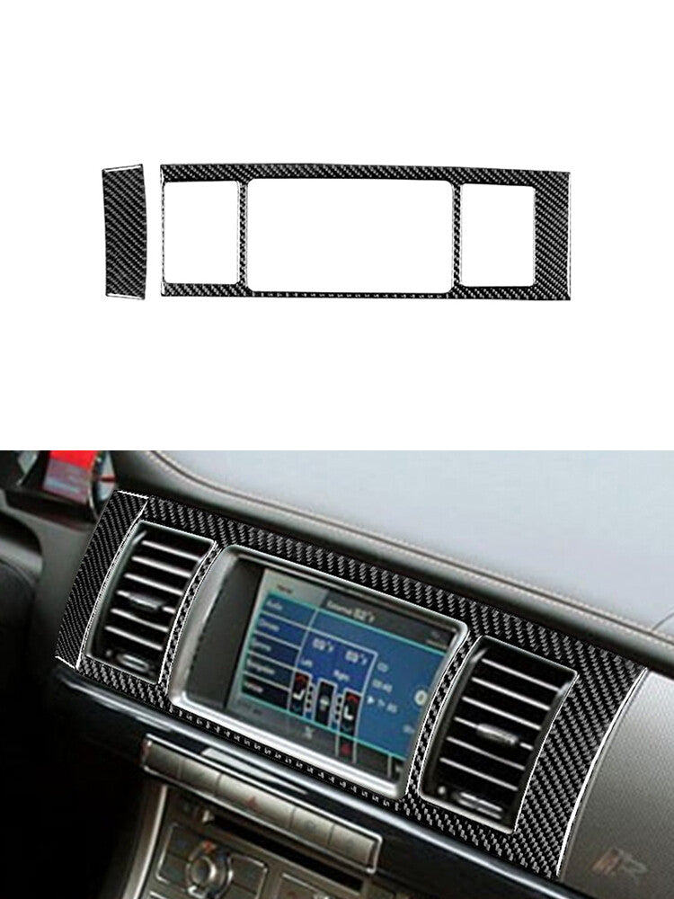 Carbon Fiber Central Control Display Bezel for Jaguar XF 2009-2011