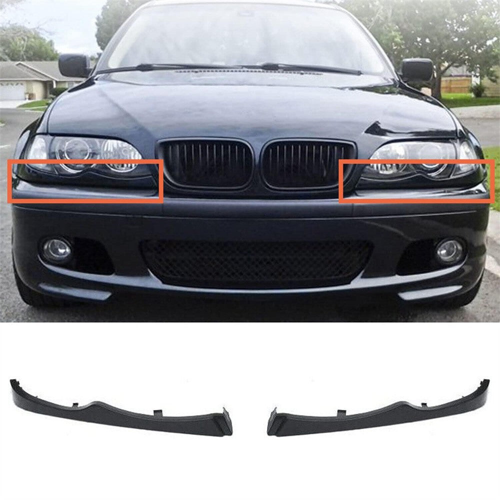Left  Right Headlight Trims for BMW E46 4 Door Sedan 51130030406, 51130030407