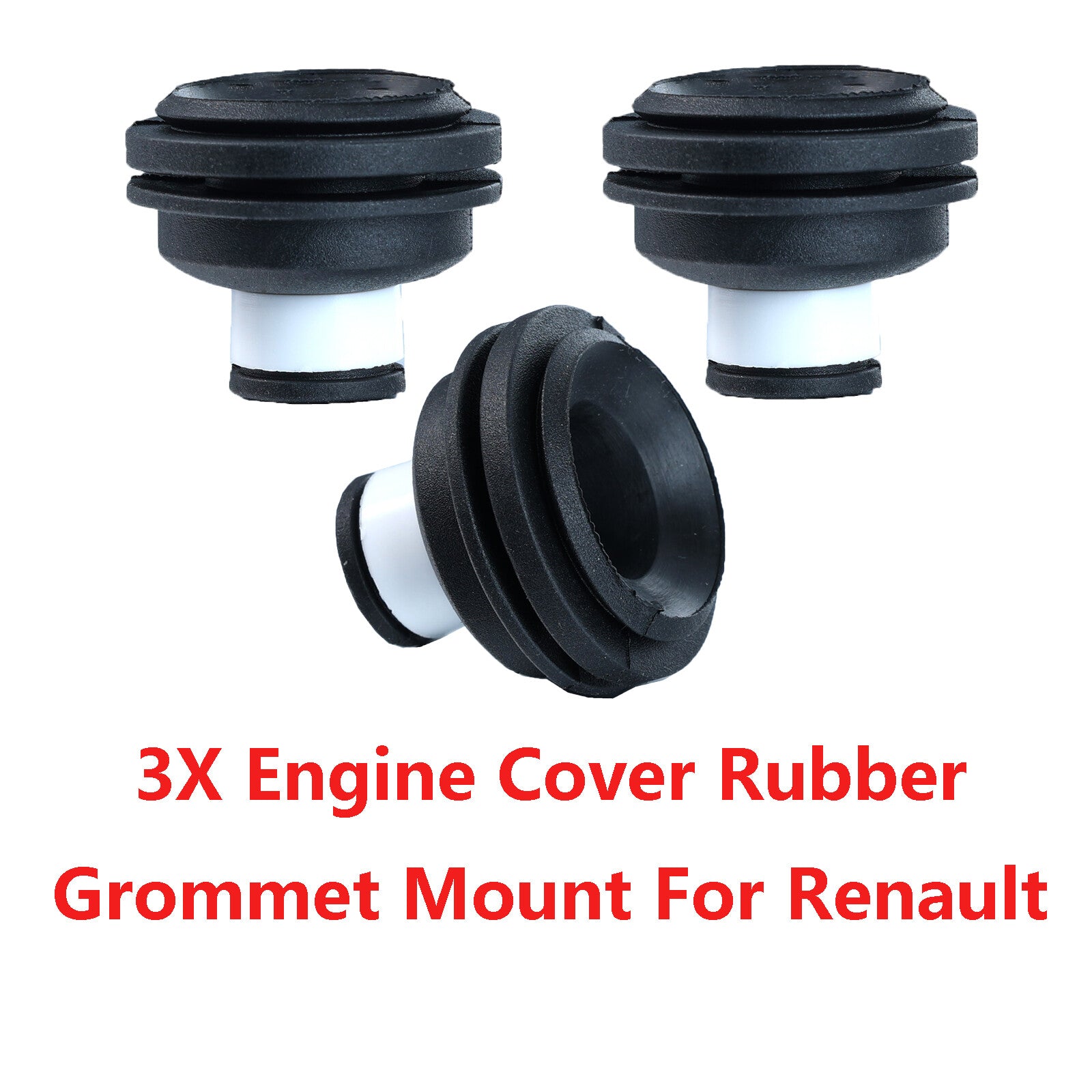 3X Engine Cover Rubber Grommet Mount Clips for Renault Clio Kangoo Megane Scenic