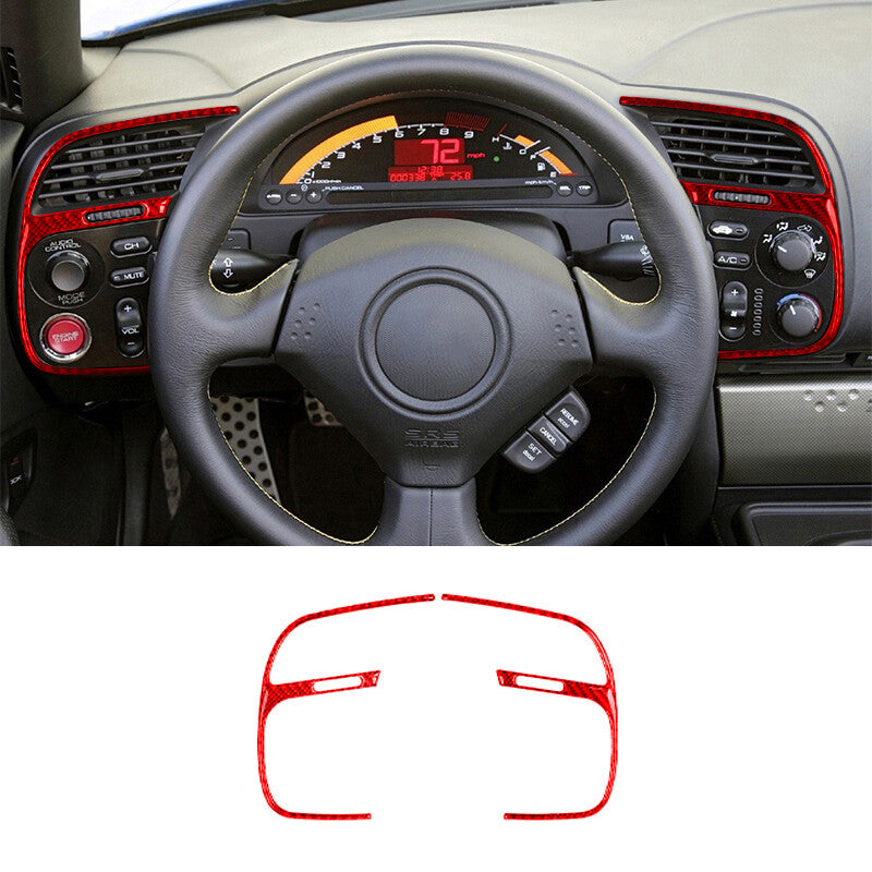 for Corolla 2009 - 2013 Carbon Fiber Cereal Center Console AC Knob Panel ABS- v