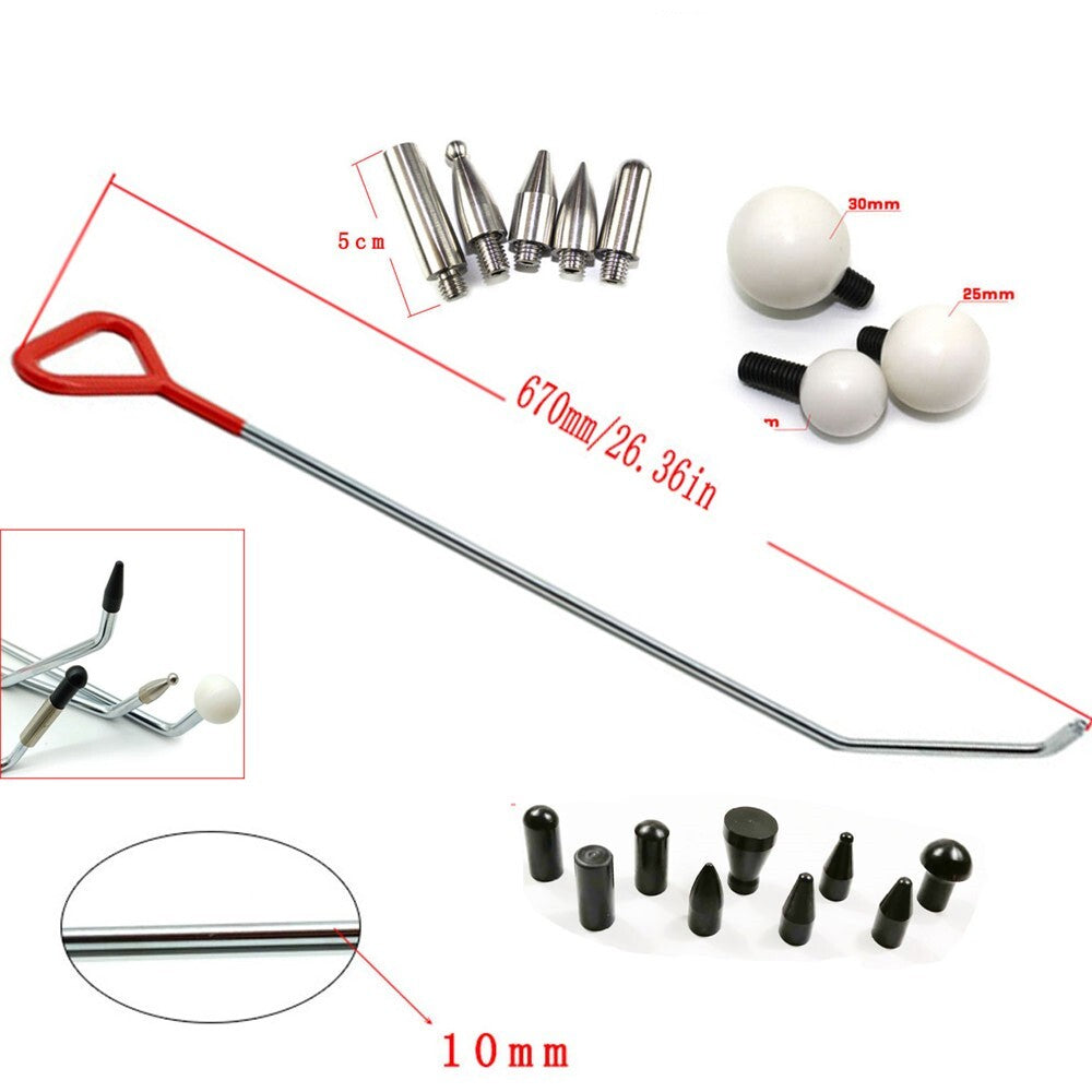 Paintless dent removal tools kit Dent repair set kit pdr tools rods car repair v