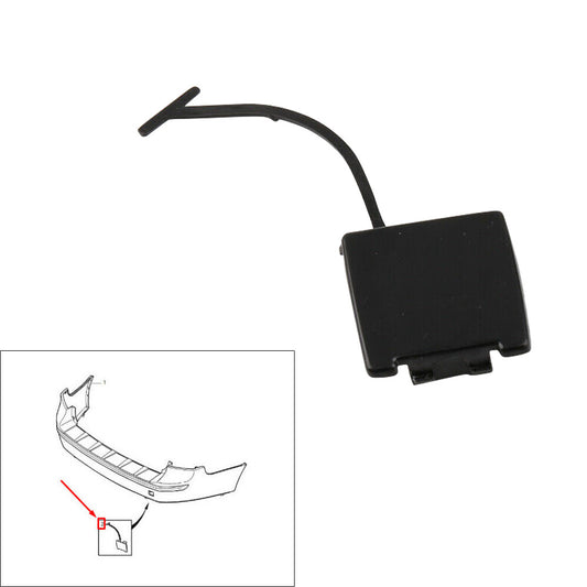 Rear Bumper Tow Hook Lid Cover Unpainted Plastic For S40 2004-2007 V50 2005-2007 Q